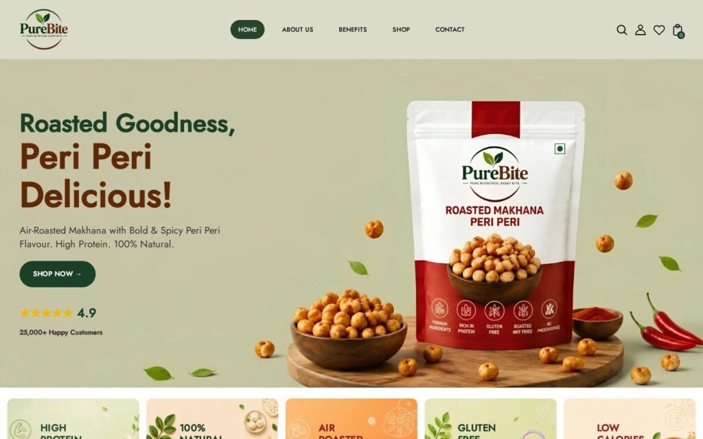 Purebite website preview