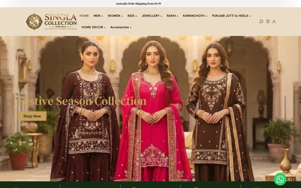 Singlacollection website preview